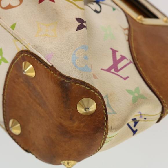 LOUIS VUITTON Monogram Multicolor Judy PM Shoulder Bag White M40257 Auth 43838 - Picture 15 of 16